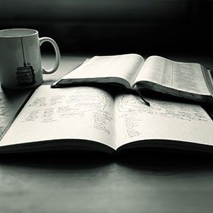photo of Bible and journals